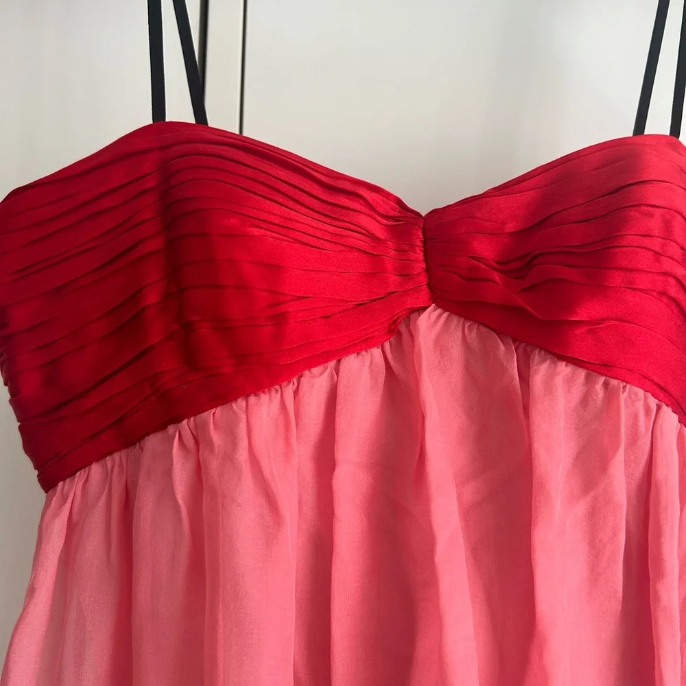 RARE Colorblock silk dress Laundry by design Shelli Segal NWT sz 4 - Picture 4 of 7